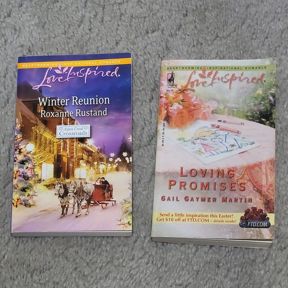 Love Inspired 2 pc Lot Winter Reunion Rustand Loving Promises Martin Paperback